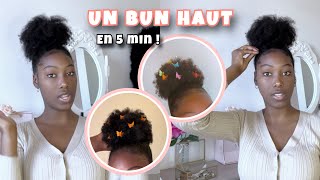 TUTO COIFFURE : FAIRE UN BUN (méthode américaine) + APPLICATION DU SPRAY HYDRATANT (part 2)