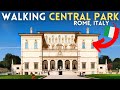 Rome Walking Tour 4k: Central Park (+ Borghese Gallery)