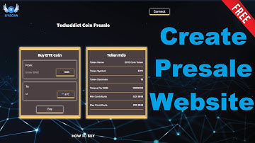 Create Presale Website | FREE!  Tutorial & Source Code
