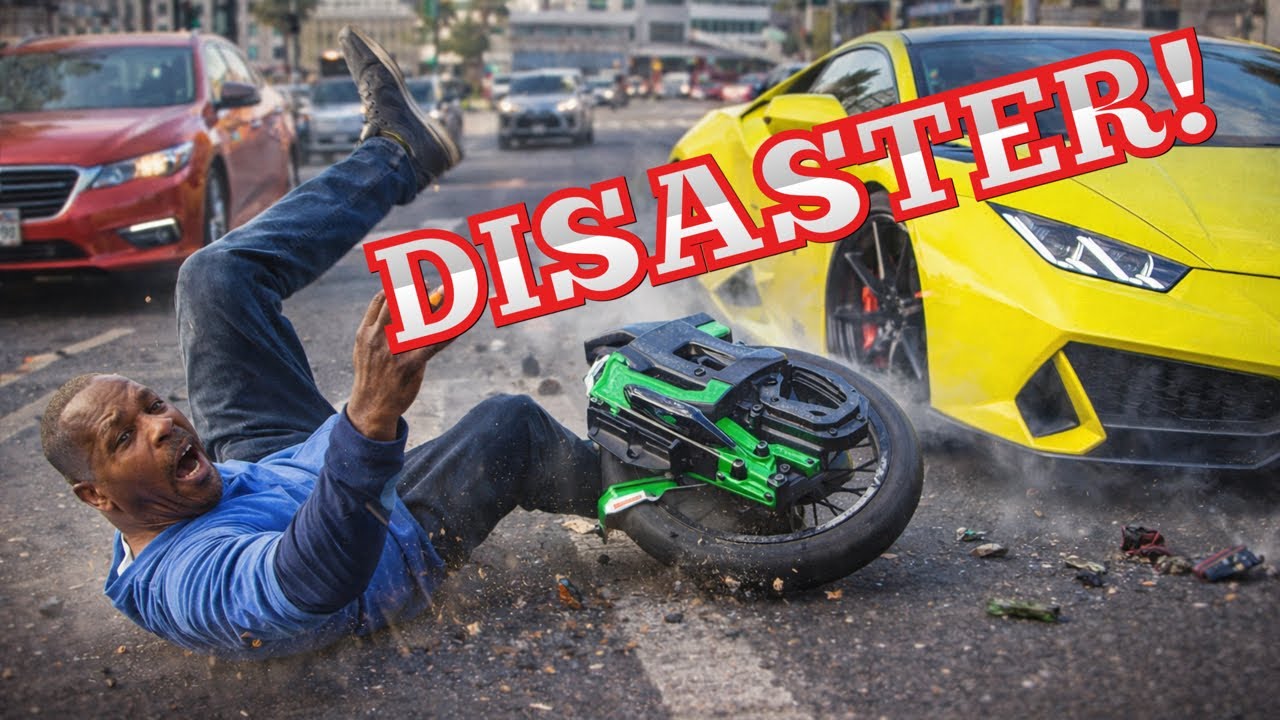 Групповая поездка на электровелосипеде закончилась падением! Сможет ли электровелосипед Tonnerrer...