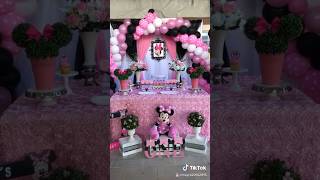 Beautiful Minnie Mouse birthday party decor 💞💖💗💝🎀 Beautiful Minnie Mouse birthday party decor 💞💖💗💝🎀