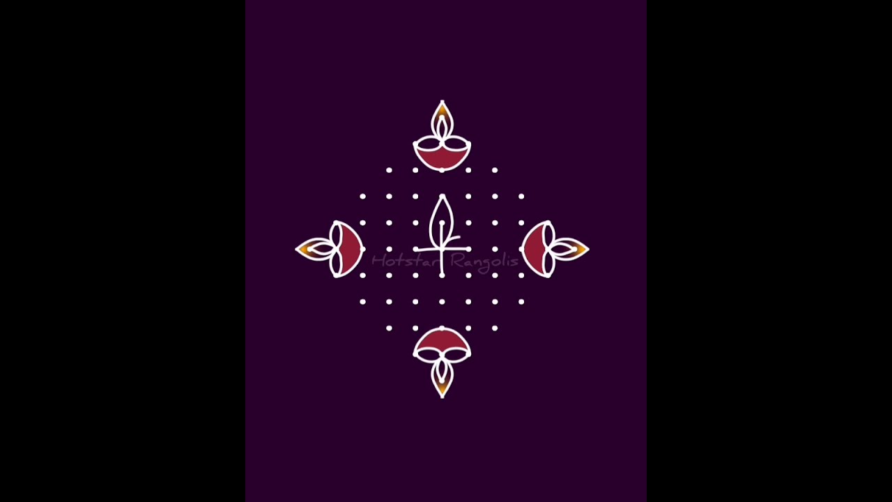 easy and unique rangoli designs 11 x 1 dots. mandala art drawing simple