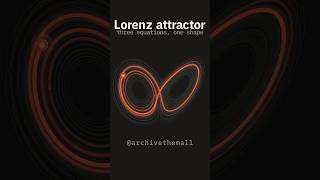 Why weather can't be predicted: the Lorenz attractor #manim #math #chaos