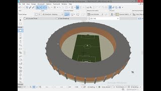 Tutorial ARCHICAD 22 How to Make a Simple Stadium Roof Guide