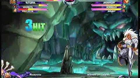 MvC2 Online (360): Brett (MSP) vs BraveYungJablez (Mar/Morg/Gam) 6 .:12.14.09:.