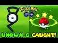 UNOWN "G" CAUGHT IN POKEMON GO