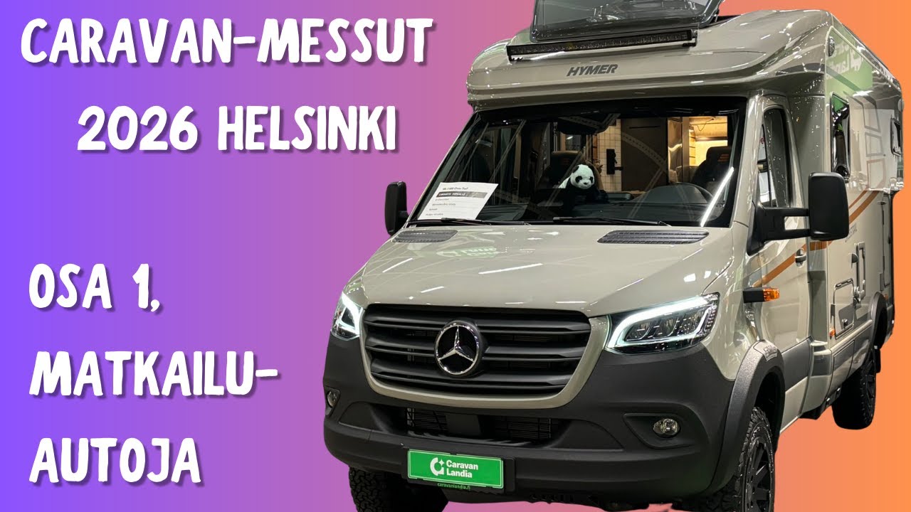 Caravan-messut 2026, Helsinki, Osa 1, Matkailuautoja