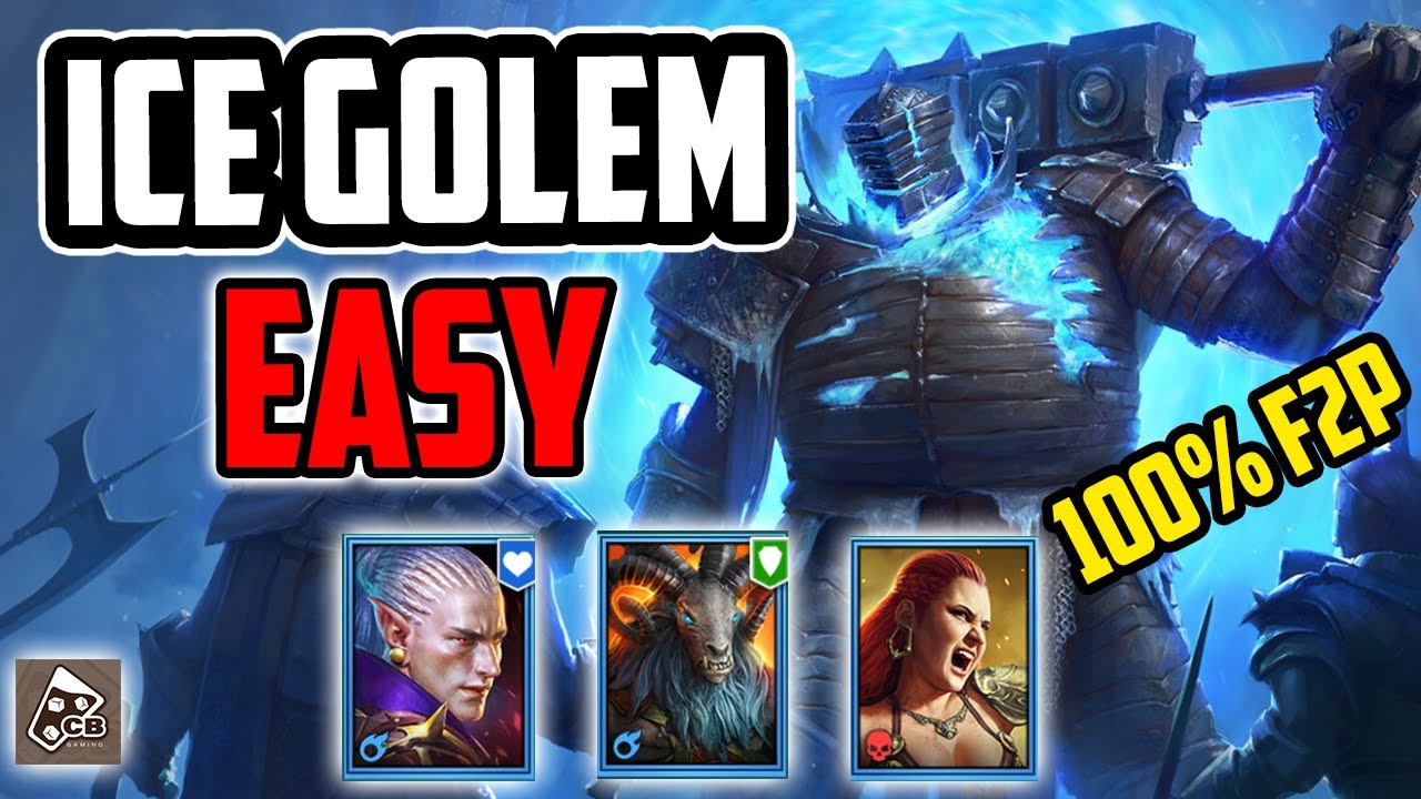 Farm Ice Golem F2p Farmable Team 100 F2p Raid Shadow Legends Youtube