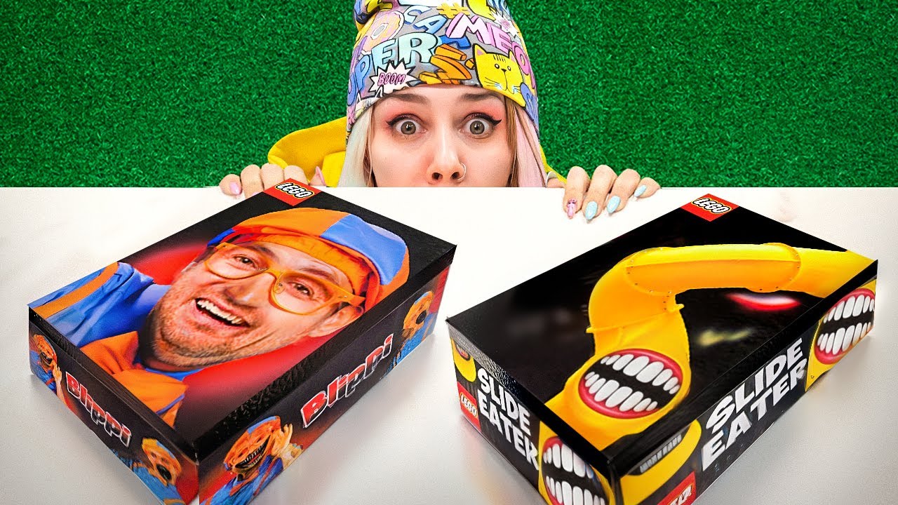 لا تفتح مجموعة LEGO لـ SLIDE EATER وBLIPPI.EXE في الساعة 