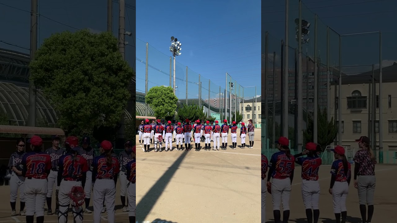 大阪スフィーダ戦 #shorts #大阪女子野球チーム