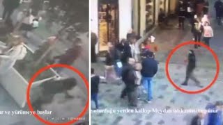 Un Video Mostra Il Momento In Cui La Presunta Attentatrice Di Istanbul Lascia Uno Zaino Sulla