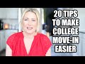 Top 20 Tips To Make College Move-In Easier | MsGoldgirl