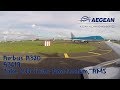 Take off from amsterdam aegean airlines flight a3619 to athens with airbus a320