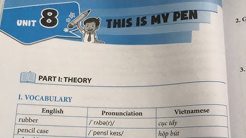 Tiếng anh lớp 3- Em học giỏi tiếng anh- Unit 8- This is my pen- Từ vựng- Học cùng con TV