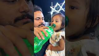 Omg Baby Is Drinking Soft Drink Sprite Cute Baby