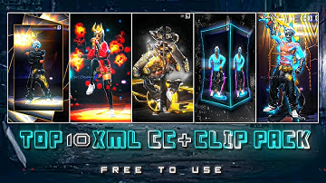FREE FIRE TOP 10 XML CC + CLIPS | FREE FIRE CLIPS PACK | TOP 10 EMOTE CLIPS ⬇️ #ff