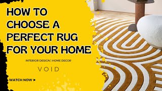 HOW TO CHOOSE A PERFECT RUG FOR YOUR HOME //VOID// #rug #homedecor #2024trends #interiordesign #yt