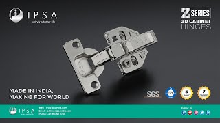IPSA Z Series 3D Cabinet Hinges - Made In India | Making For World screenshot 2