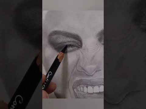 Pencil Shading Detailed EYES of Selena Gomez !