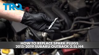 How to Replace Spark Plugs 2015-2019 Subaru Outback 2.5L H4