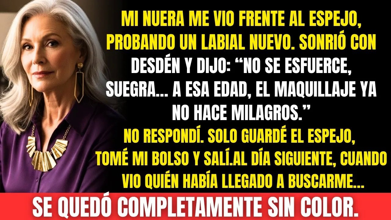 Mi nuera dijo “A esa edad, el maquillaje ya no hace milagros ” Al día siguiente… se quedó sin col