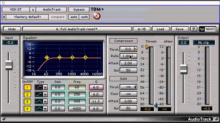Waves Mastering Lesson 1 - AudioTrack Tool
