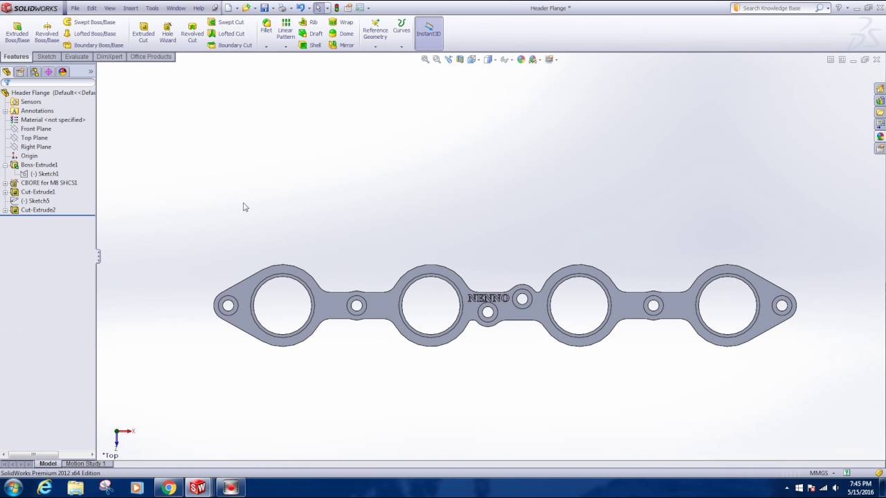 Walker Exhaust Flange Chart