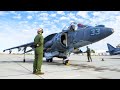 AV-8B Harrier II Fighter Jet, Flight Line Operations, Take Off, Flight, Landing • U.S. Marine Corps