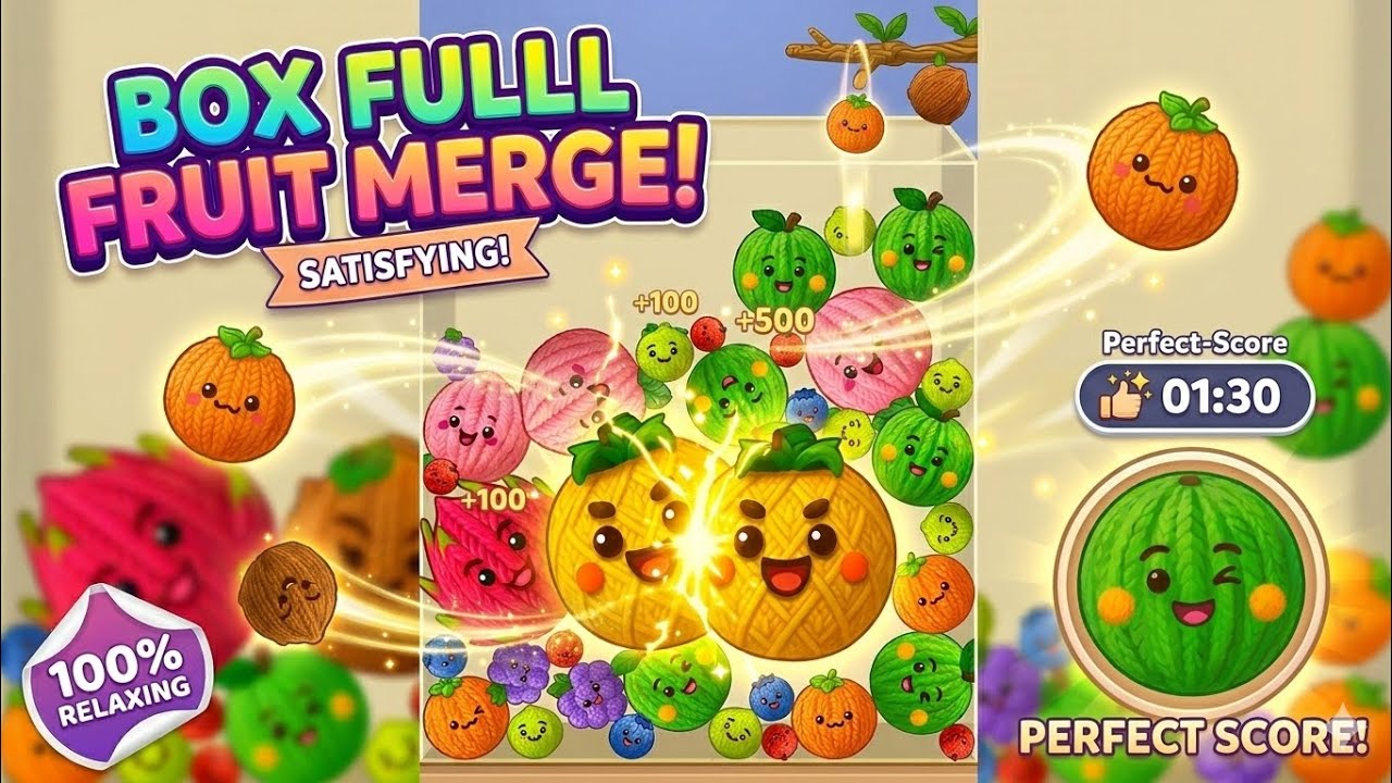 Fruit Merge — Most Satisfying Gameplay Ever! 🍊