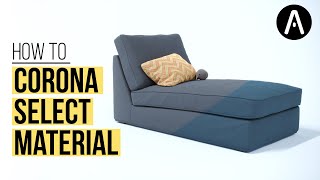 How to use the Corona Select Material and animate it to create multiple renders