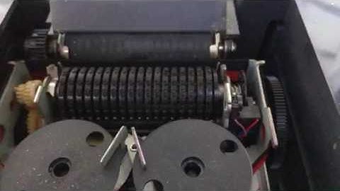 Calculator printing in slow motion