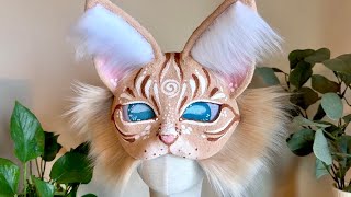 Therian Brown Tabby Cat Mask Process~!