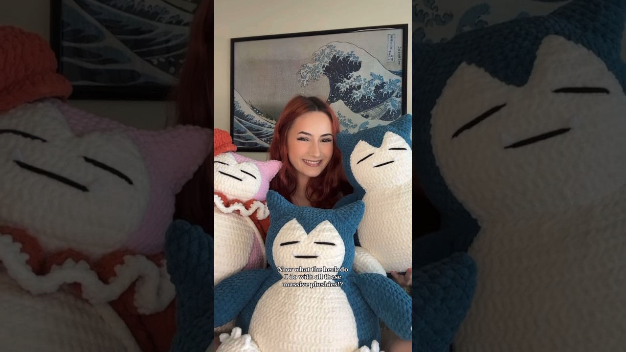 I Made a Giant Snorlax Crochet Plush! : r/pokemon