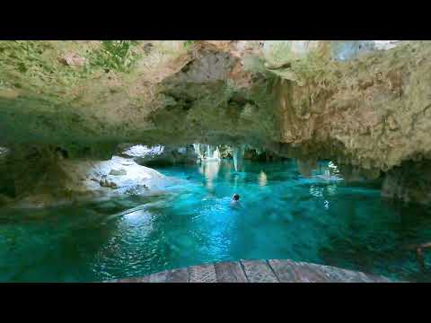 Swimming Aktun Chen Cenote, Quintana Roo, México 🇲🇽