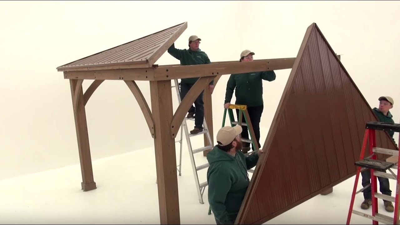 Yardistry Wood Gazebo Helpful Hints - YouTube