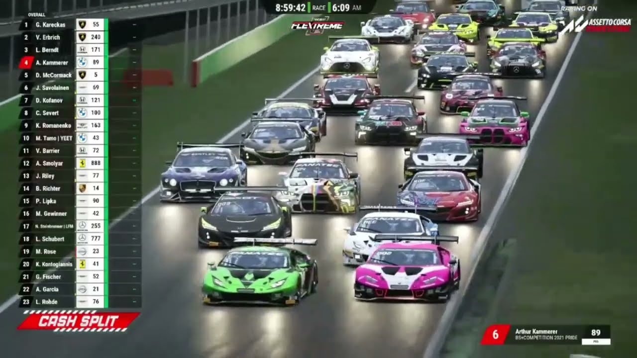 MONZA BIG CRASH - Lap 1 Turn 1! 