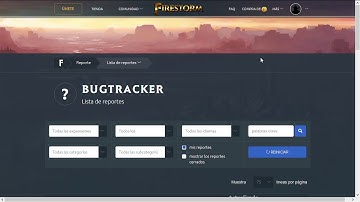 Firestorm bugtracker