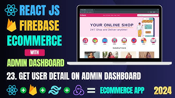 Build Ecommerce App with React And Firebase | Admin Dashboard | React Projects For Beginners #23