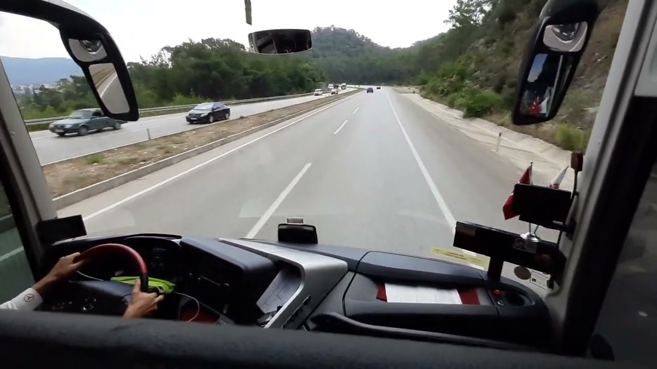 Güney Akdeniz Yolculuk Kemer Otogar'dan çıkış ve Antalya Otogar'a giriş kesintisiz kayıt 14.06.22