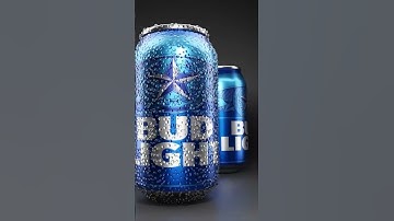 Tv commercial render in cycles(blender) product advertising #3d #animation #budlight #budweiser