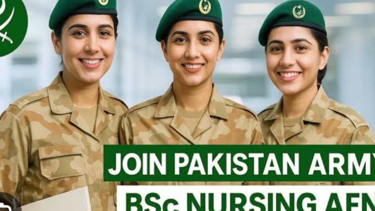 Big update BS Nursing Join Pakistan Army as Officer (AFNS)