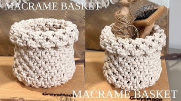 DIY Macrame Basket | Macramé Neat Basket Tutorial