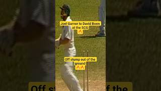 Joel Garner to David Boon at the SCG 🔥Off stump out of the ground 🔥🔥 #shorts