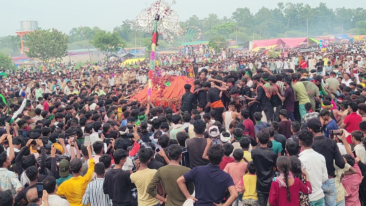 52 Dande Ka Tajiya Khairabad,Sitapur Muharram 2024.  Muharram Julus. Azadari Channel Khairabad.