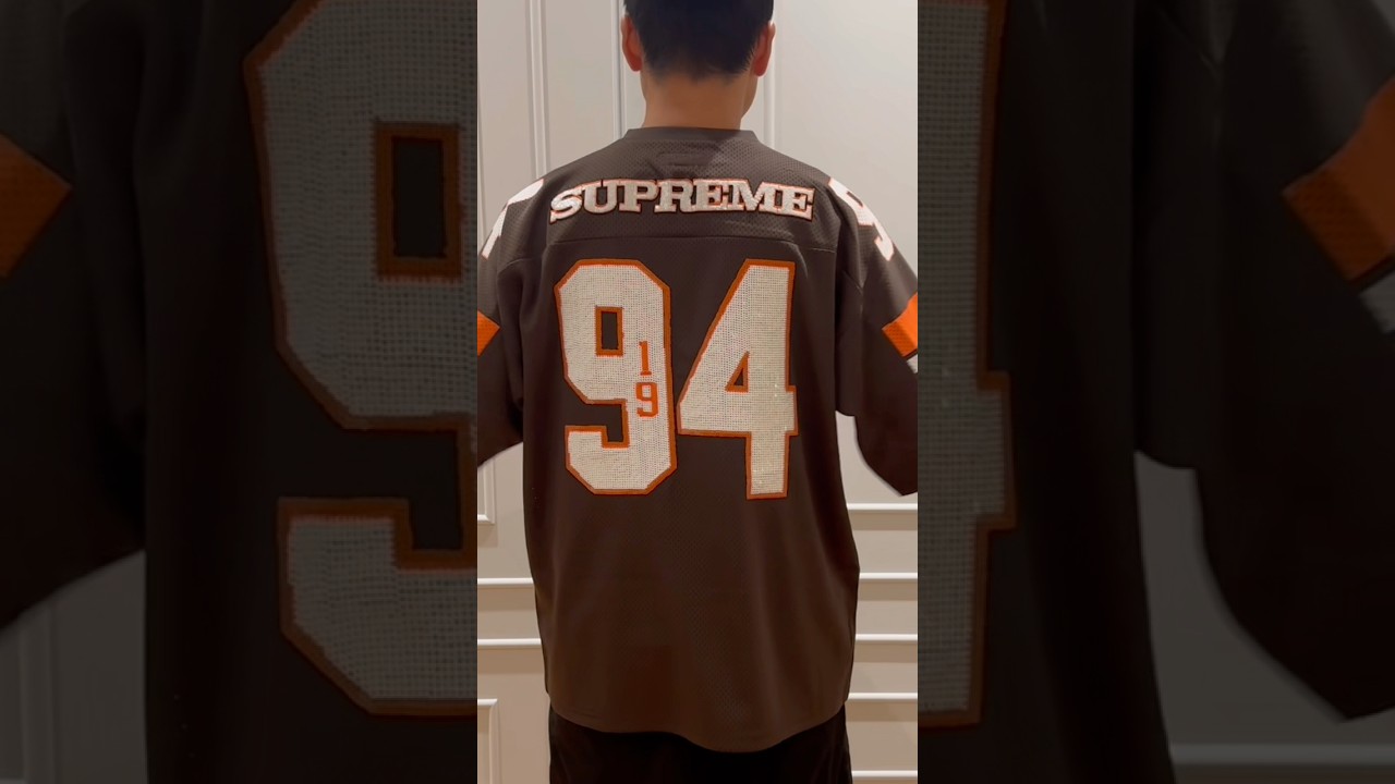 Supreme Sequin Football Jersey 94 ブラウン Sequin Football Jersey - Shop - Supreme
