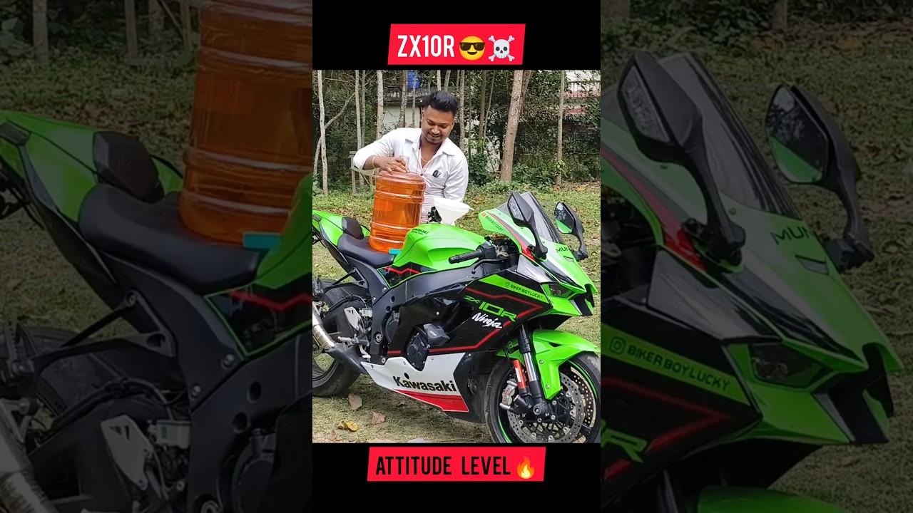 Kawasaki Ninja ZX10R Full tank fuel up ⛽ on Deshi style 😎 