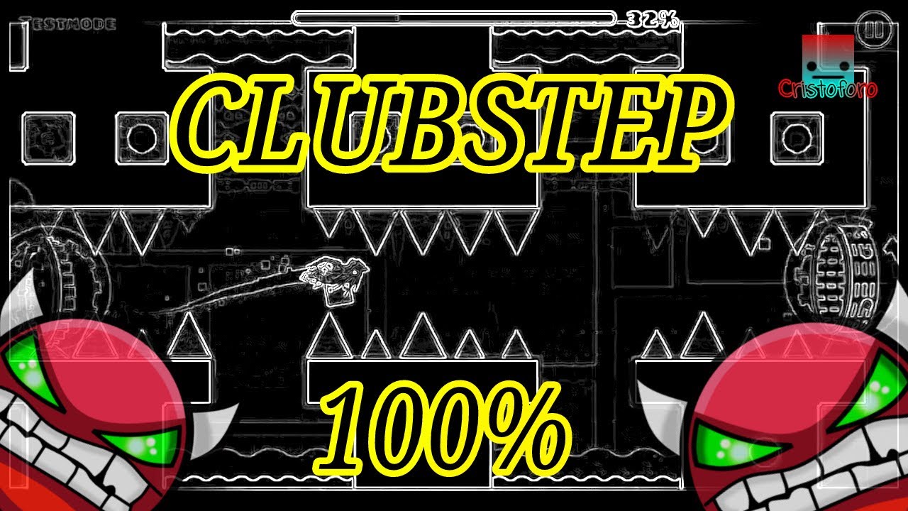 CLUBSTEP 100% by Robtop (ALL coins) / Demon [Geometry Dash] - YouTube