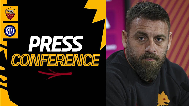 🟨 LIVE 🟥 La conferenza stampa di Daniele De Rossi alla vigilia di Roma-Inter