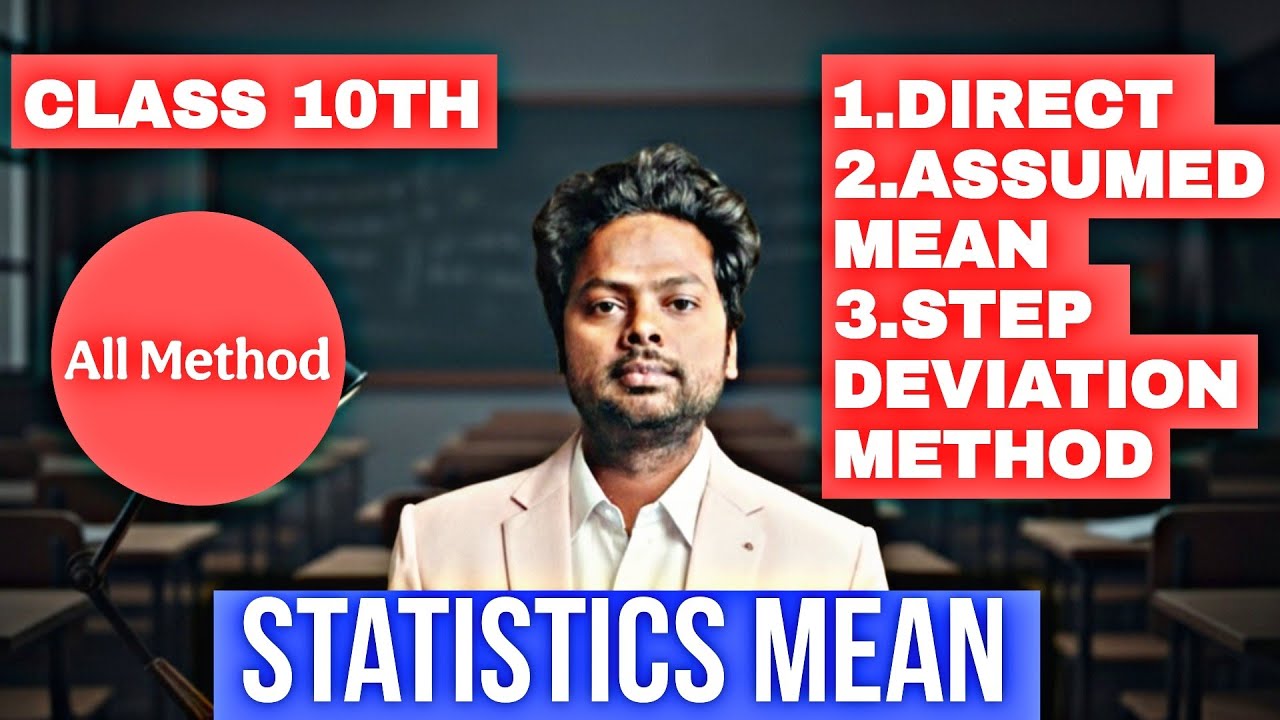 Class 10 Statistics Mean | Direct, Assumed Mean & Step Deviation ...