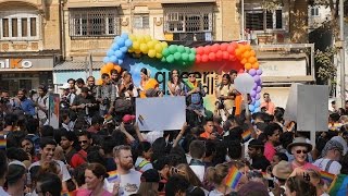 Queer Azaadi Mumbai Pride March 2017,India HD Video Part 2.Indian LGBT,Gay,Lesbian community